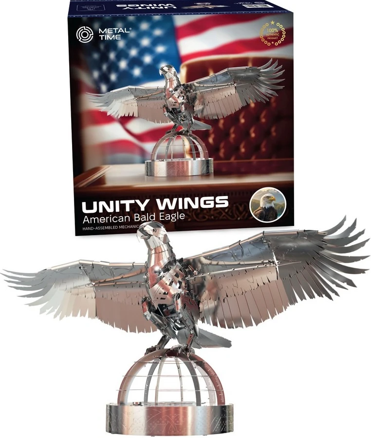 Металевий конструктор Metal Time Unity Wings Silver Armor Crystal Edition (MT101SWRSK/READY)